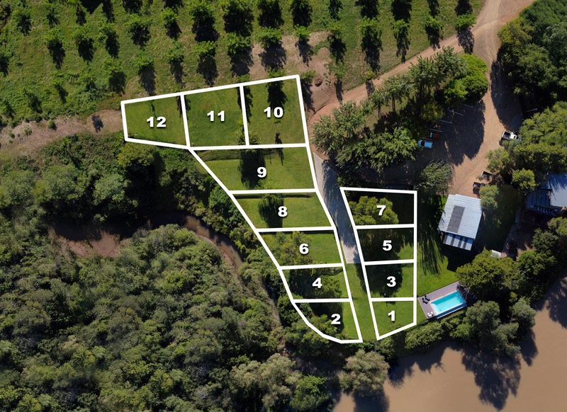 Waschbank River Lodge Camping Site Map
